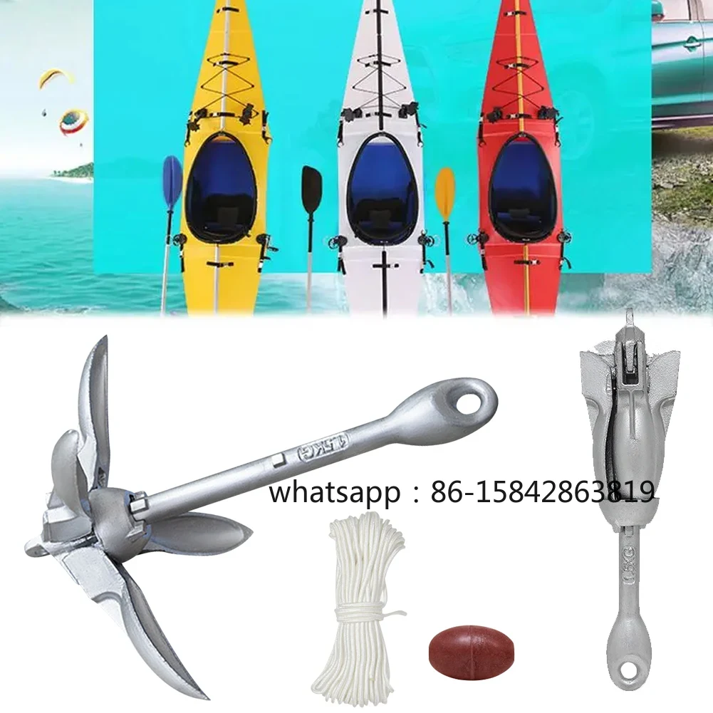 Fishing Kayak Anchor - สมอพับได้สแตนเลส 0.7 กก. 1.5 กก. สำหรับเรือคายัค
