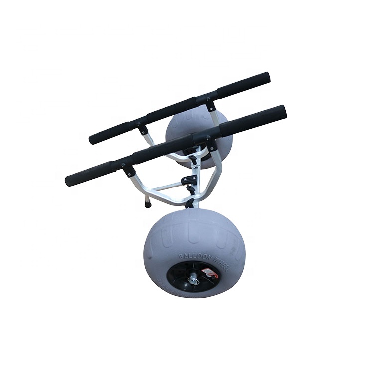 Fishing Kayak Cart - รถเข็นพลาสติกแบบ J สำหรับเรือคายัคชายหาด อุปกรณ์เสริมสำหรับเรือคายัคตกปลา ขายส่ง