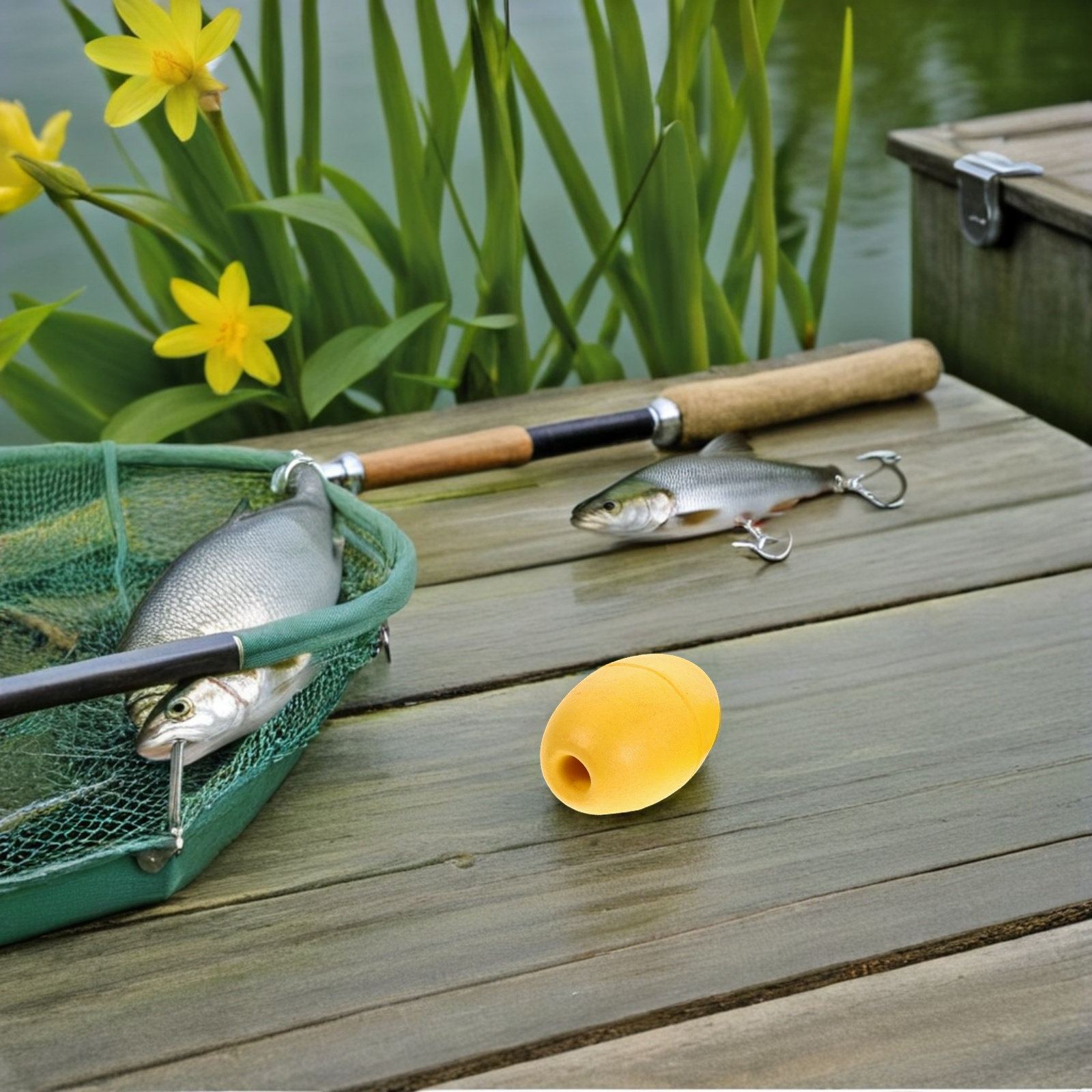 Fishing Kayak Anchor - ทุ่นลอยน้ำ PVC สำหรับเรือคายัค 8 ชิ้น ทุ่นจอดเรือ