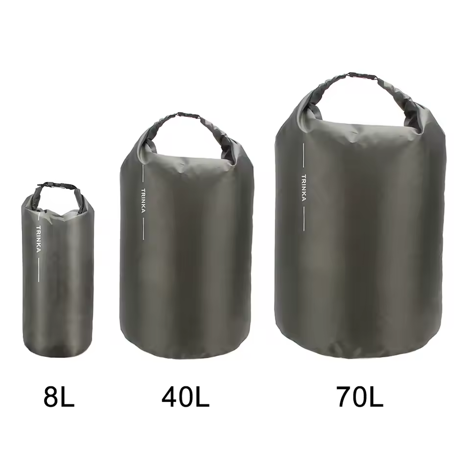 Fishing Kayak Cart - 8L 40L 70L กระเป๋ากันน้ำแบบม้วนปิดได้ กระเป๋าเก็บของกลางแจ้งแบบพกพาสำหรับตั้งแคมป์ พายเรือคายัค