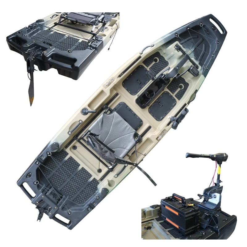 Fishing Kayak Sit On Top - เรือคายัคแบบนั่งบน HDPE/PE สำหรับ 1 คน ได้รับมาตรฐาน
