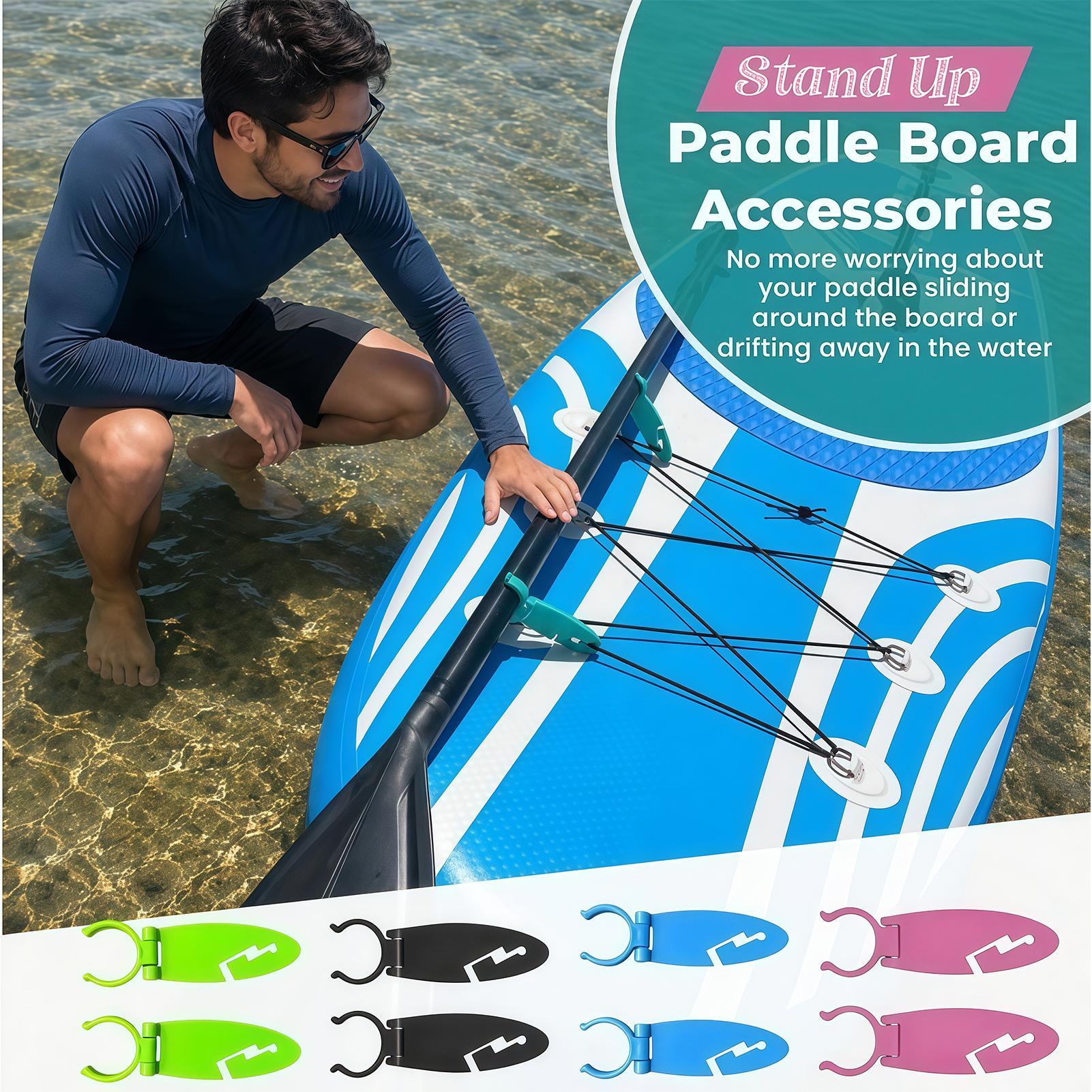 Fishing Kayak Paddle - ที่วางแก้วสำหรับแพดเดิลบอร์ด 2 ชิ้น แบบกันลื่น ใช้ได้กับ SUP
