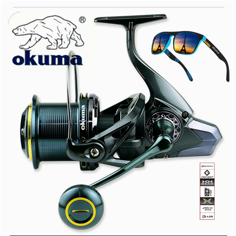 Abu Garcia Reel Max - รอกตกปลา OKUMA รุ่น 9000-14000 โครงสร้างโลหะ สำหรับตีไกล
