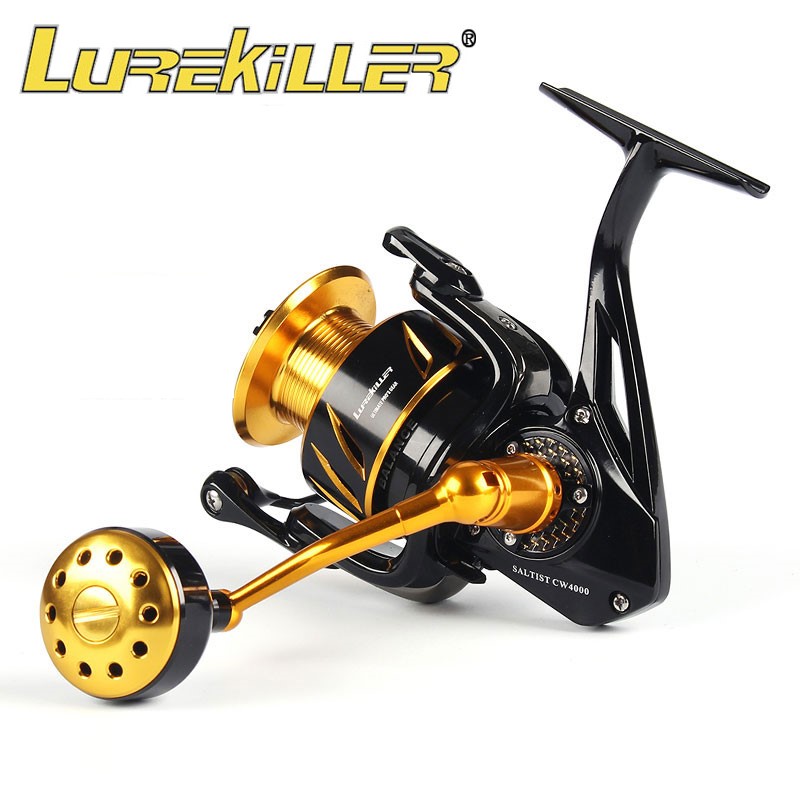Abu Garcia Reel Revo - รอกตกปลา Lurekiller แบบโลหะเต็มตัว รอกสปินนิ่ง รอกจิ๊กกิ้ง สำหรับตกปลาทะเล