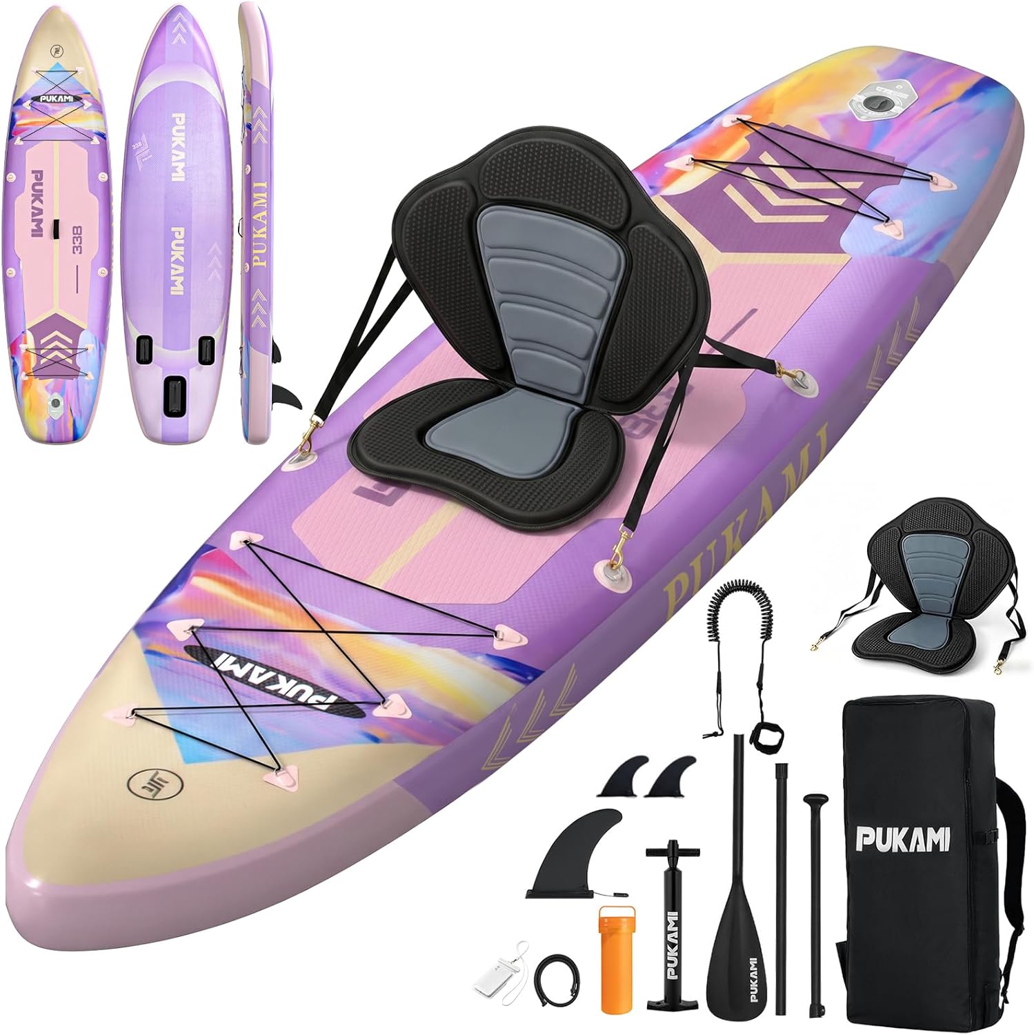 Fishing Kayak Seat - กระดานยืนพายแบบเป่าลมขนาดกว้างพิเศษ 11'1
