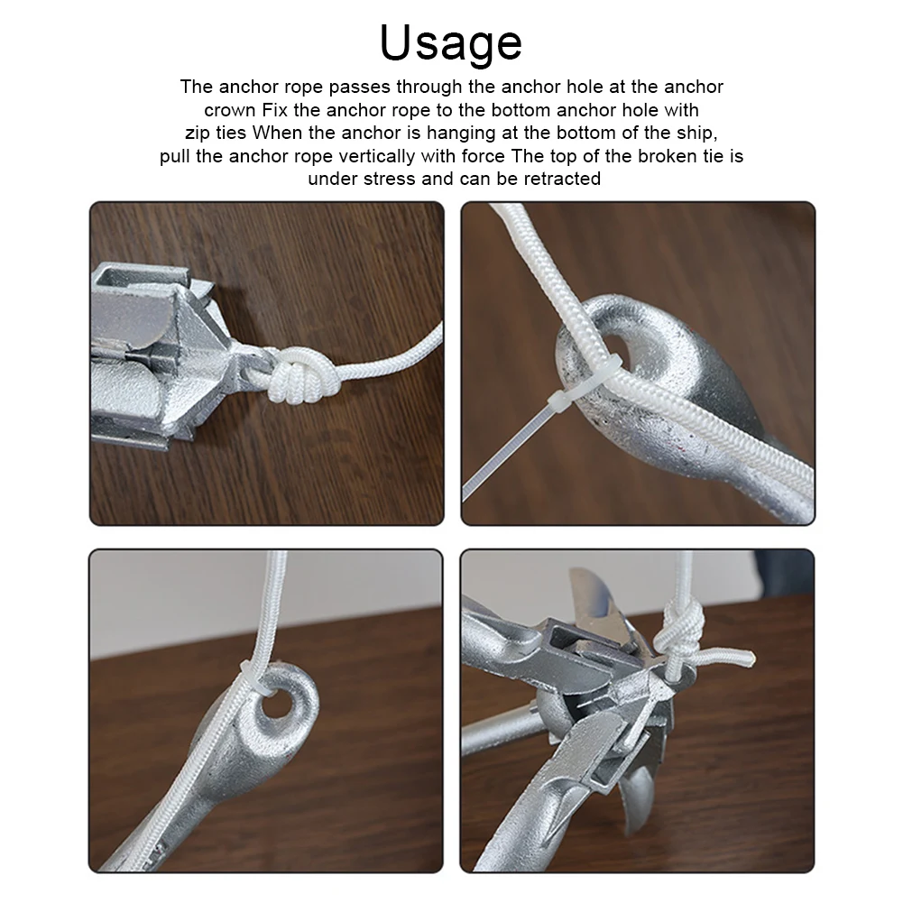สมอพับได้สแตนเลส 0.7 กก. 1.5 ก - Fishing Kayak Anchor บทวิจารณ์และราคา