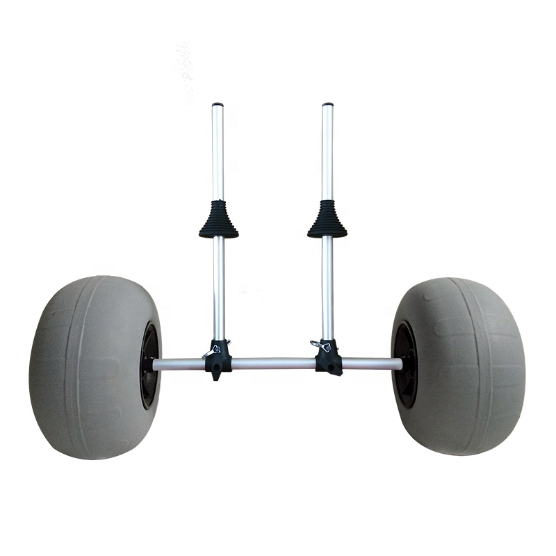 รถเข็นพลาสติกแบบ J สำหรับเรือค - Fishing Kayak Cart บทวิจารณ์และราคา