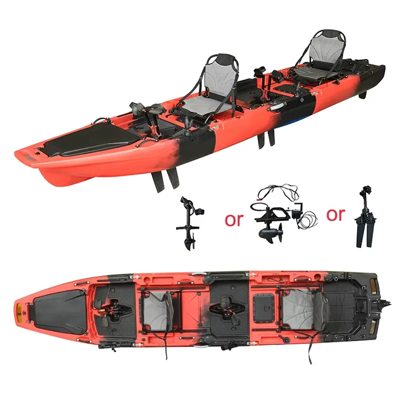 เรือคายัคแบบมีมอเตอร์ไฟฟ้า 3 ท - Fishing Kayak Pedal Drive บทวิจารณ์และราคา