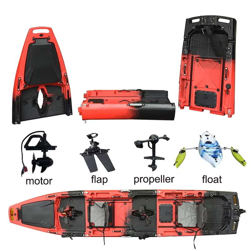 เรือคายัคแบบมีมอเตอร์ไฟฟ้า 3 ท - Fishing Kayak Pedal Drive บทวิจารณ์และราคา