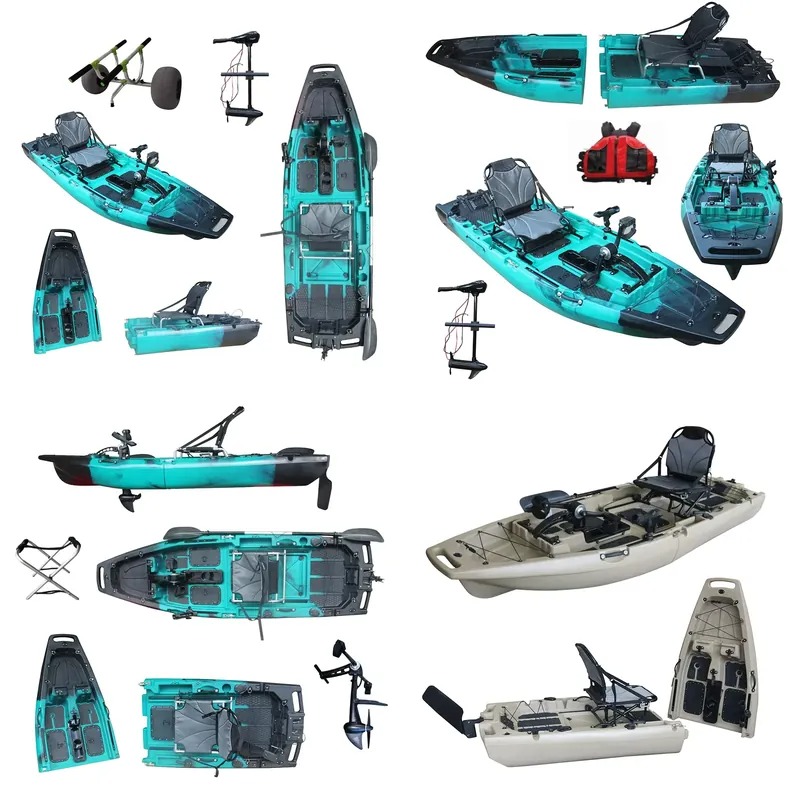 เรือคายัคแบบนั่งบน HDPE/PE สำห - Fishing Kayak Sit On Top บทวิจารณ์และราคา