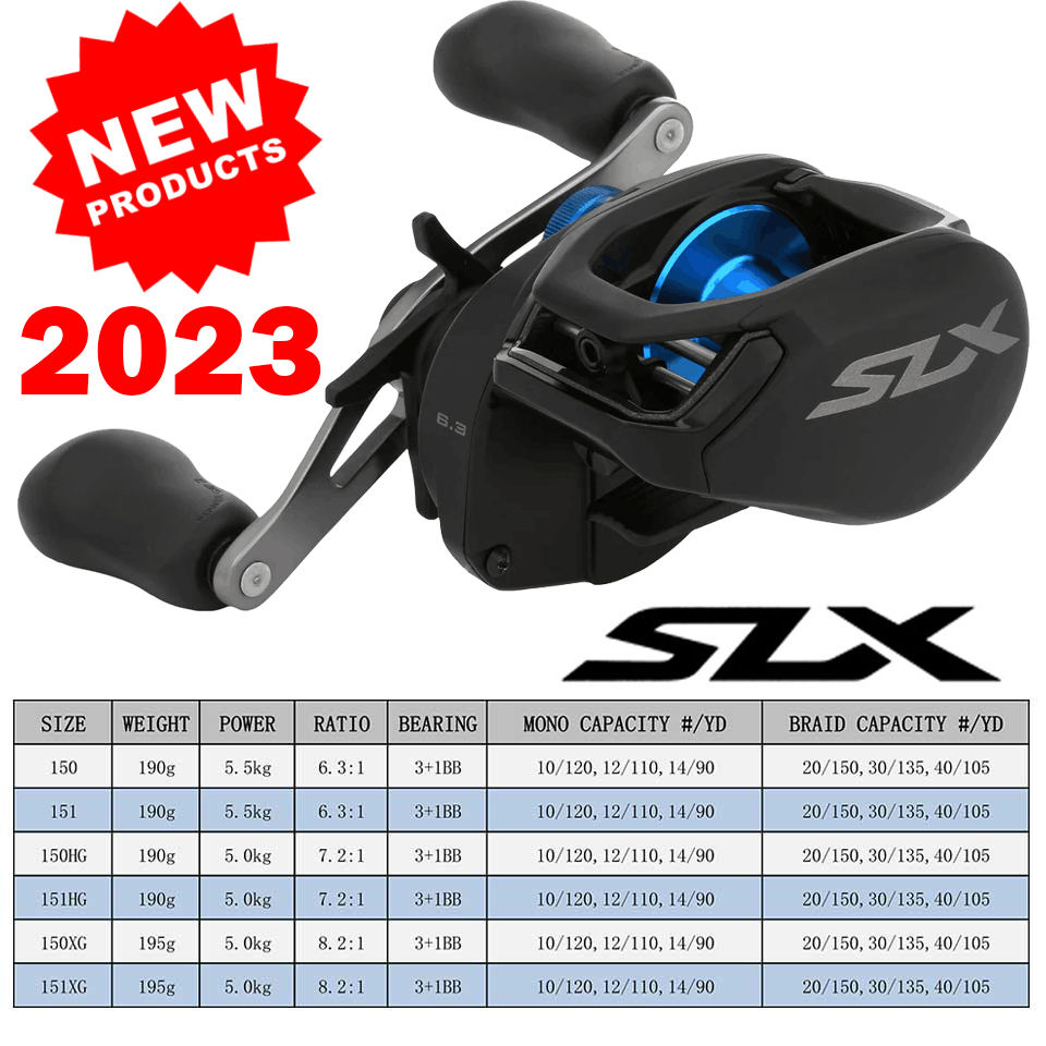 Shimano baitcasting Reel SLX D - Shimano Reel Stradic บทวิจารณ์และราคา