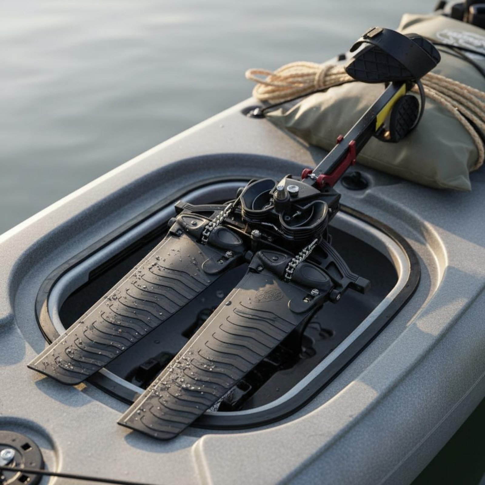 แป้นเหยียบเรือคายัคกันลื่น ปรั - Fishing Kayak Pedal Drive บทวิจารณ์และราคา