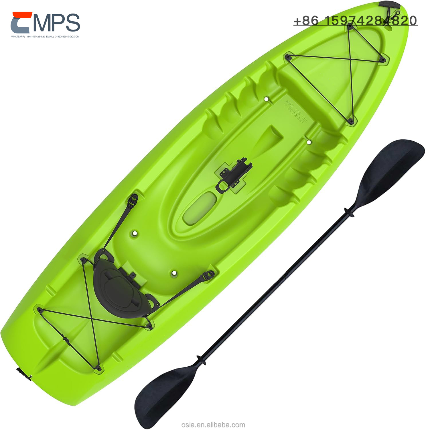 เรือคายัคพลาสติกแข็งสำหรับตกปล - Fishing Kayak Sit In บทวิจารณ์และราคา
