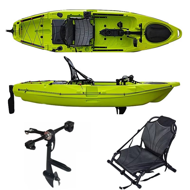 เรือคายัคตกปลาพลาสติก OEM สำหร - Fishing Kayak Pedal Drive บทวิจารณ์และราคา
