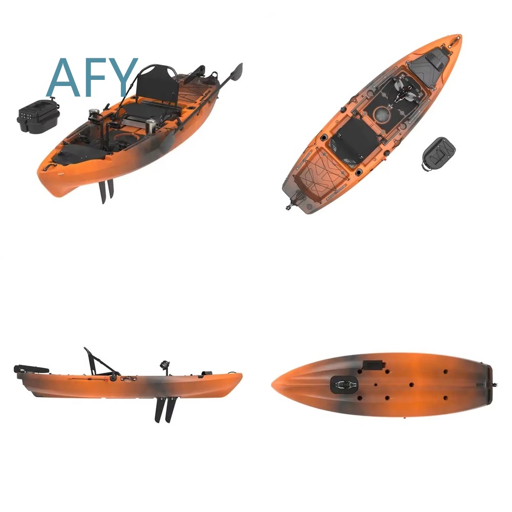 เรือคายัคแบบใช้เท้าเหยียบ 10 ฟ - Fishing Kayak Sit In บทวิจารณ์และราคา