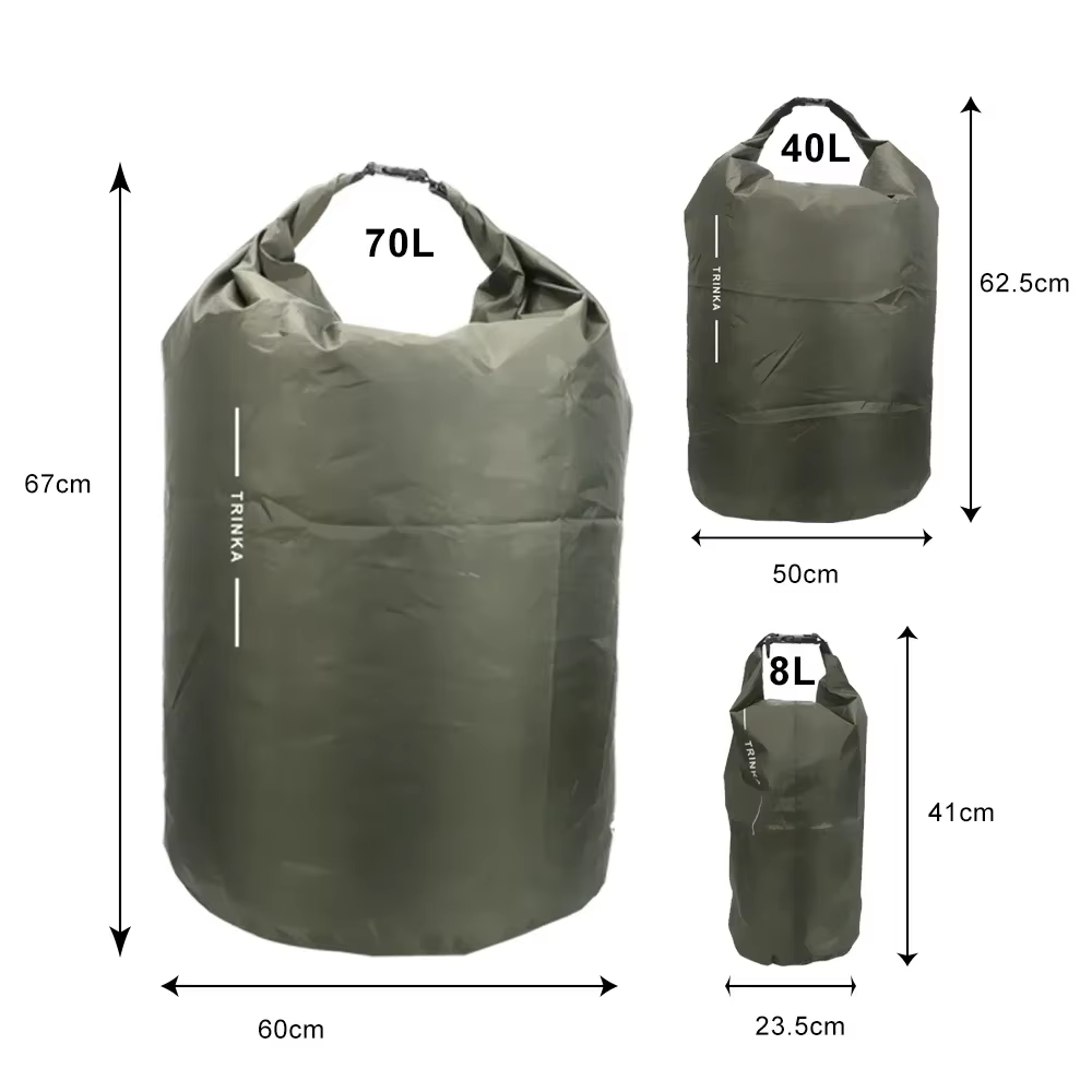 8L 40L 70L กระเป๋ากันน้ำแบบม้ว - Fishing Kayak Cart บทวิจารณ์และราคา